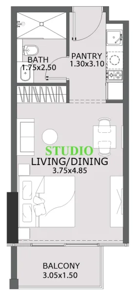 0.0 bedroom apartments - Provenza Residences