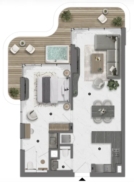 1.0 bedroom apartments - Bond Living