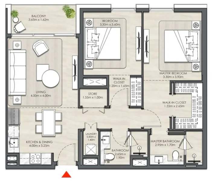 2.0 bedrooms apartments - Elvira