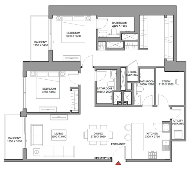 2.0 bedrooms apartments - 310 Riverside Crescent