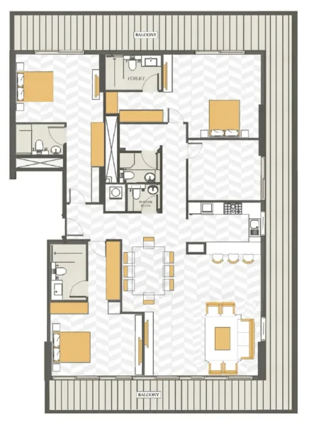 3.5 bedrooms penthouse - Ashwood Residences