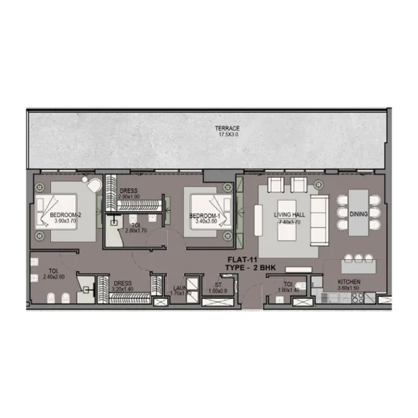 2.0 bedrooms apartments - Helvetia Residences