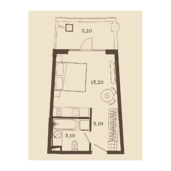 0.0 bedroom apartments - Grand Life