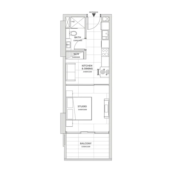 0.0 bedroom apartments - Solanki One
