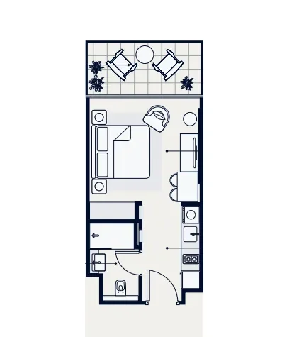 0.0 bedroom apartments - Azizi Venice 
