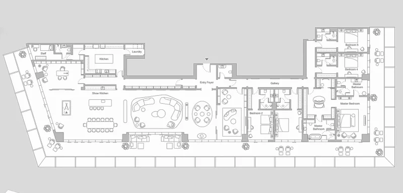 5.0 bedrooms apartments - Four Seasons Private Residences DIFC