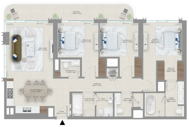 3.0 bedrooms apartments - Baystar by Vida
