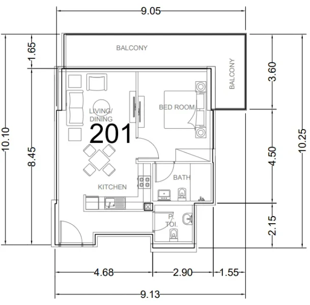 1.0 bedroom apartments - AG Ark