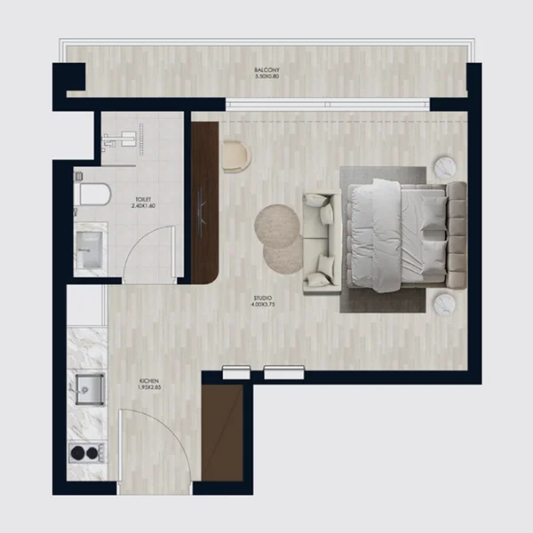 Studio Apartments -  Coral by Vision