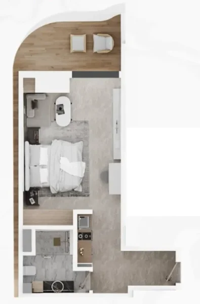 0.0 bedroom apartments - Electra Acube