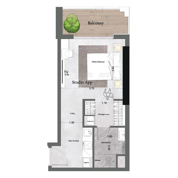 Studio Apartments -  Saray Prime Residence