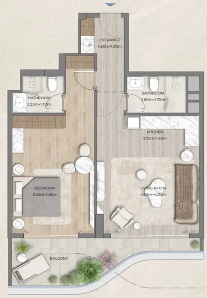 1.0 bedroom apartments - Tomorrow 166