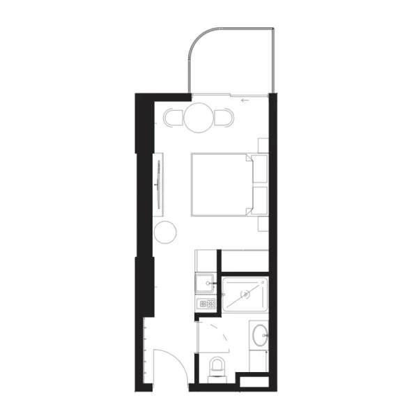 0.0 bedroom apartments - Strada