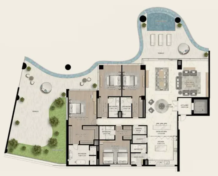 4.0 bedrooms apartments - Cavalli Couture