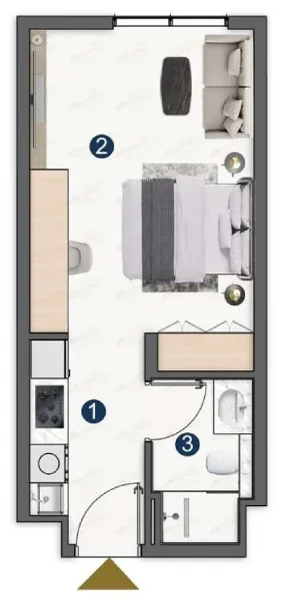 0.0 bedroom apartments - Voxa Pantheon