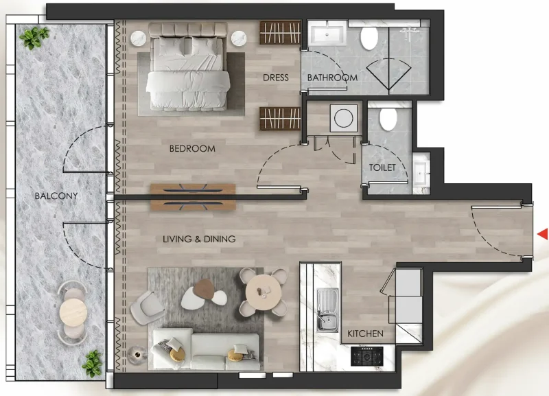 1.0 bedroom apartments - Island Heights
