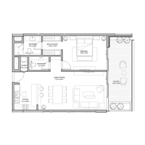 3.0 bedrooms apartments - The Blue Beach Residence