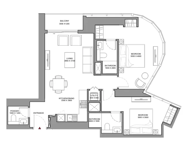 2.0 bedrooms apartments - Skyvue Solair