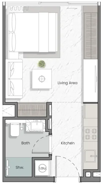 0.0 bedroom apartments - Manta Bay