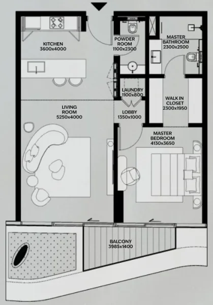 1.0 bedroom apartments - Lia by Avenew Development