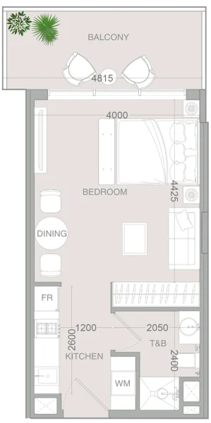 0.0 bedroom apartments - IR1DIAN Park 2