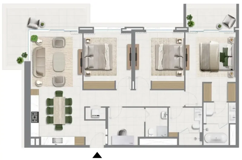 3.0 bedrooms apartments - Golf Verge