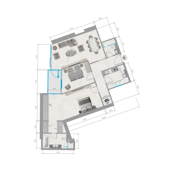 2.0 bedrooms apartments - Orchid Towers Phase 1