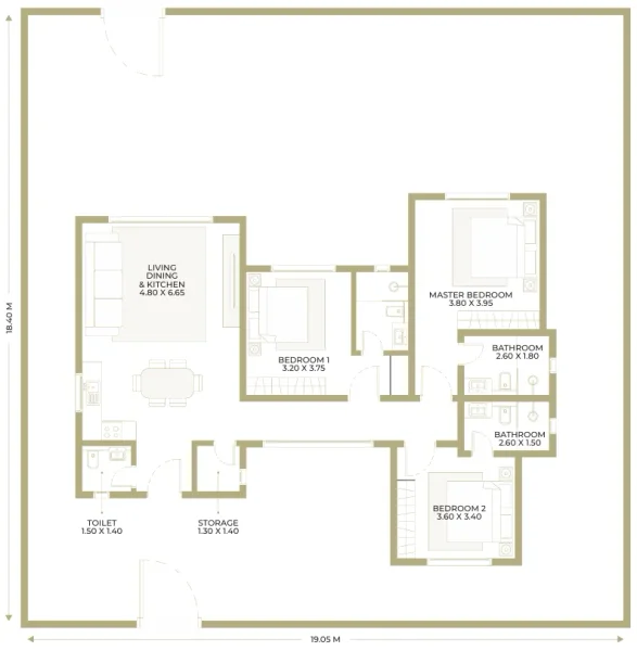3.0 bedrooms villa - Jebel Sifah - Olive Farms