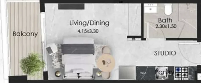 0.0 bedroom apartments - Aristo