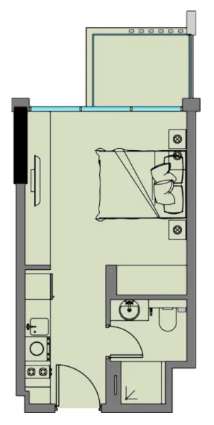 0.0 bedroom apartments - Riviera 8