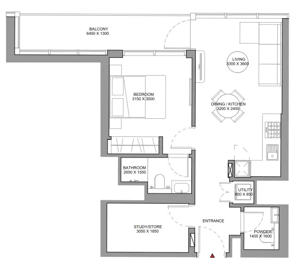 1.5 bedrooms apartments - Sobha Solis