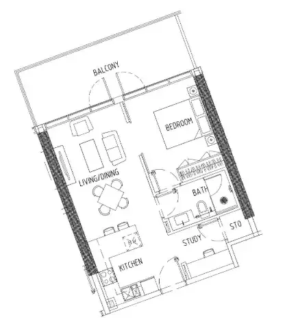 1.0 bedroom apartments - Damac District