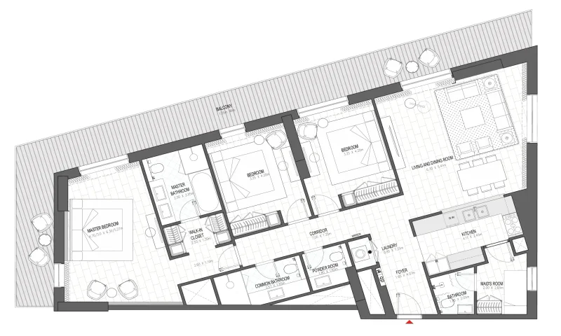 3.0 bedrooms apartments - Palace Residences Al Mamsha