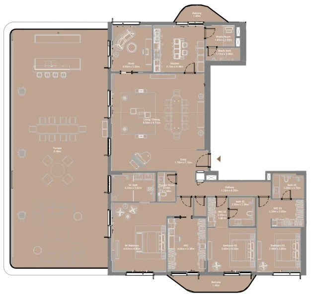 3.0 bedrooms penthouse - Takaya