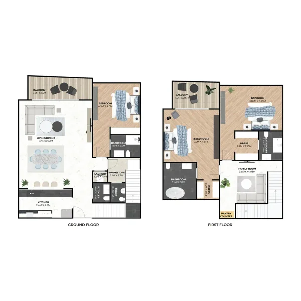 3.0 bedrooms duplex - Hatimi Residences