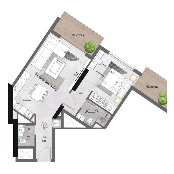 1 bedroom Apartments -  Saray Prime Residence