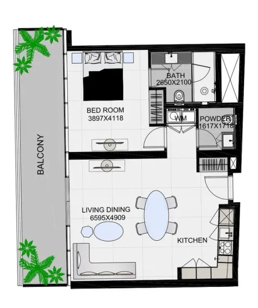 1.0 bedroom apartments - The Community Sports Arena