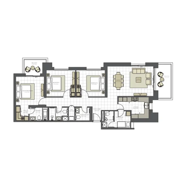 3.0 bedrooms apartments - Citrine Residence