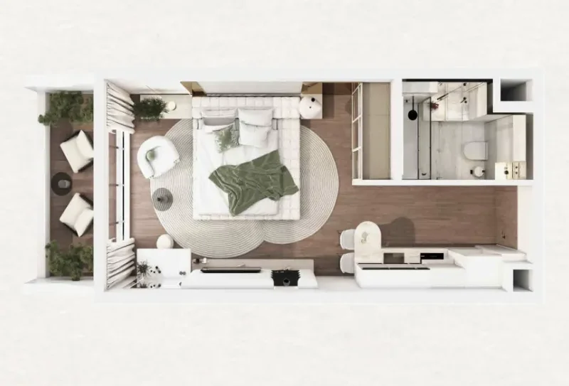0.0 bedroom apartments - Barari Gate by ADE