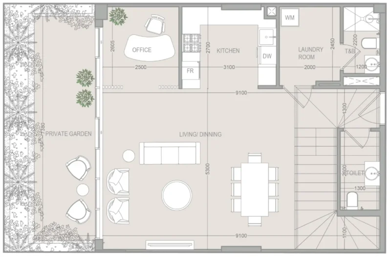 2.0 bedrooms apartments - FLU1D ONE