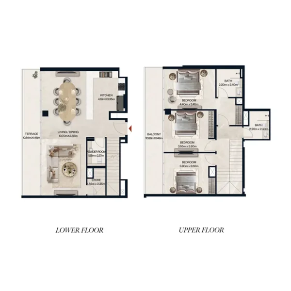 3.0 bedrooms apartments - Norah Residence