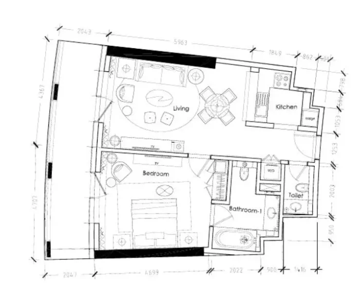 1.0 bedroom apartments - Damac Towers by Paramount