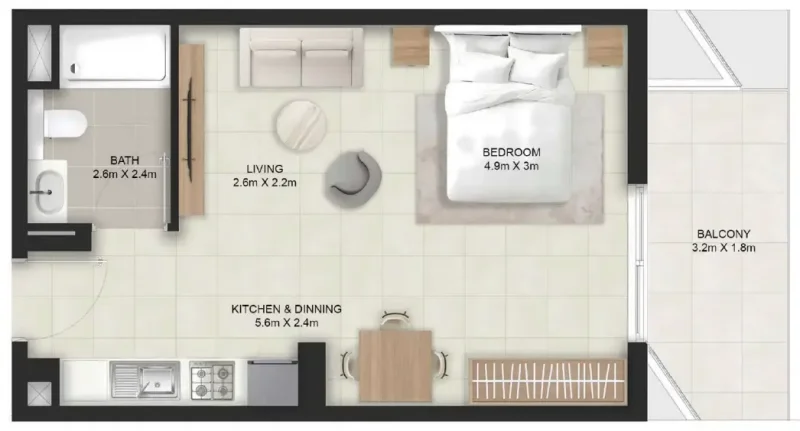 0.0 bedroom apartments - Stellar Axis