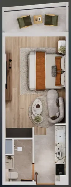 0.0 bedroom apartments - Nuve by Zoya