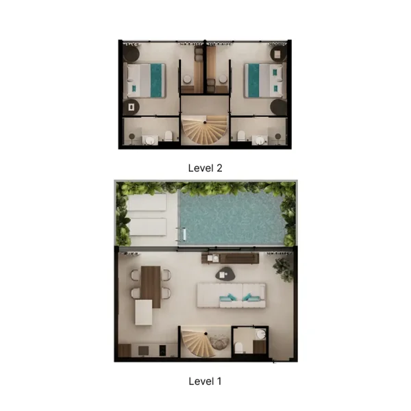 2.0 bedrooms villa - Pandawa Dream