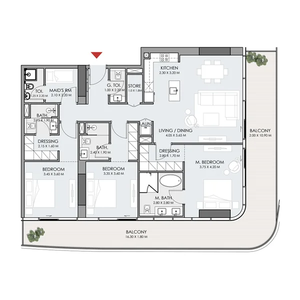 3 bedroom Apartments -  Do Hotels and Residences