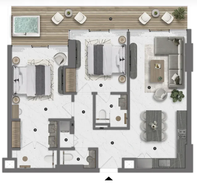 2.0 bedrooms apartments - Bond Living