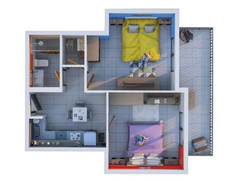 2.0 bedrooms apartments - You and Co IMPZ