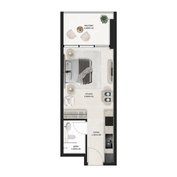 Studio Apartments -  SquareX One