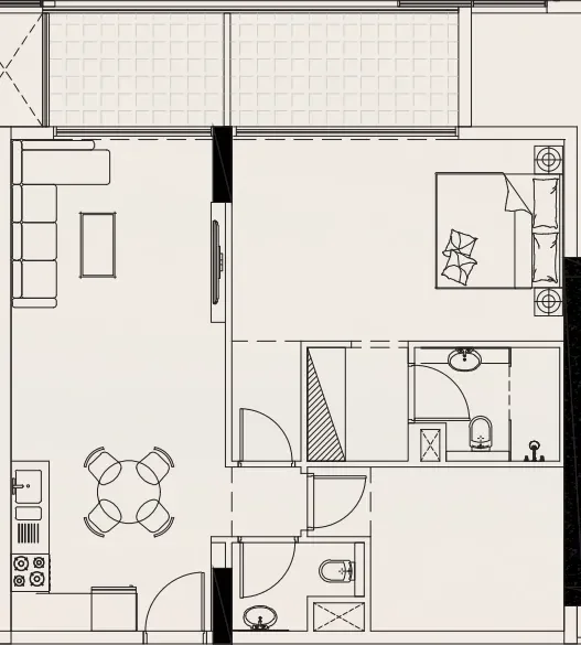 1.5 bedrooms apartments - Casa Vista Residence